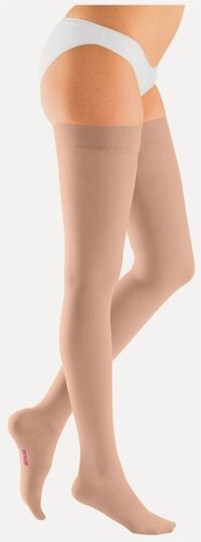 Изображение товара MEDI 200 - I - 1 Чулки с силиконовой резинкой mediven plus (I / Стандартная / Стандартный / Карамель / Открытый)