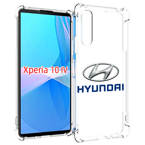 Чехол MyPads hyundai-4 мужской для Sony Xperia 10 IV (10-4) задняя-панель-накладка-бампер чехол mypads водяной дракон для sony xperia 10 iv 10 4 задняя панель накладка бампер