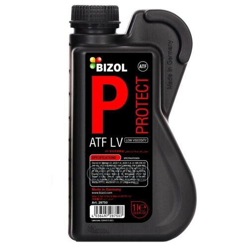 BIZOL 28750 Масло транмиссионное для АКПП Protect ATF LV (1л)