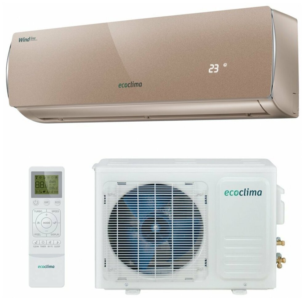 Сплит-система Ecoclima EC/I-12QC/ECW/I-12QCB Wind Line Inverter (Bronze)