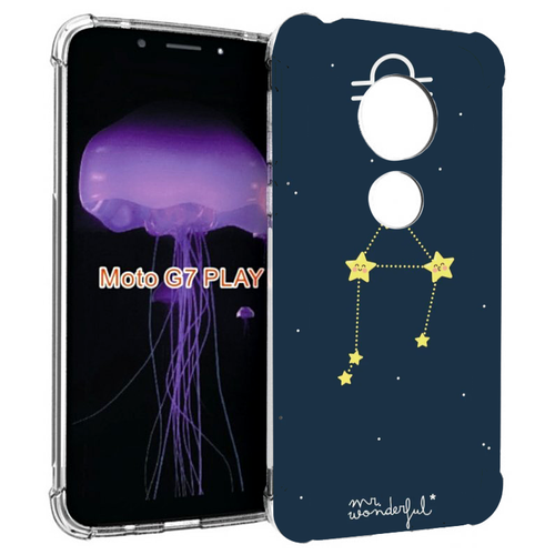 Чехол MyPads знак-зодиака-весы-1 для Motorola Moto G7 Play задняя-панель-накладка-бампер