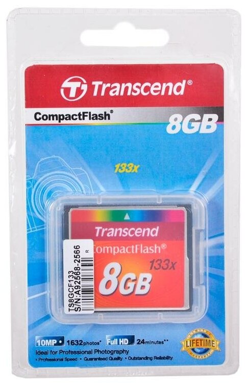 Карта памяти Compact-Flash Transcend - фото №3