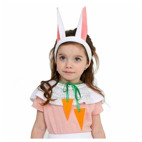 фото Карнавальный набор "зая белая", плюш, рост 98-128 см rusexpress