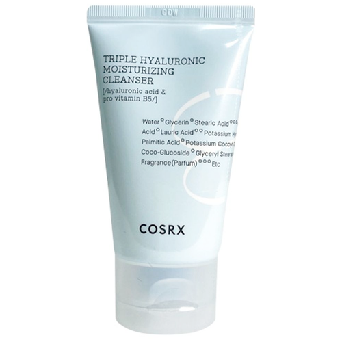 Пенка для умывания с гиалуроновой кислотой Cosrx Hydrium Triple Hyaluronic Moisture Cleanser, 50 мл (СГ до 05.2024г.)