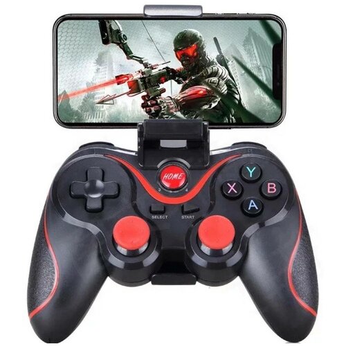 Беспроводной геймпад Wireless Controller x3 с держателем для телефона