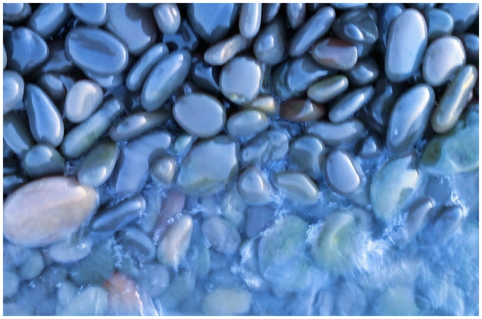 Галька морская, эко грунт для аквариума, природный камень, 3-5см. 1кг. - фотография № 2