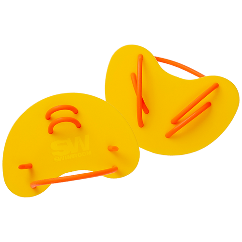 Пальчиковые лопатки для плавания SwimRoom Finger Paddles, цвет желтый