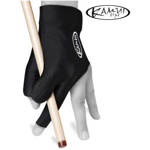 Бильярдная перчатка Kamui QuickDry черная (левая, размер XXL)