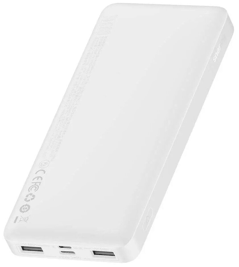 Портативное зарядное устройство Baseus, Bipow Digital Dysplay 15W, PPDML-I02, 10000mAh, белое