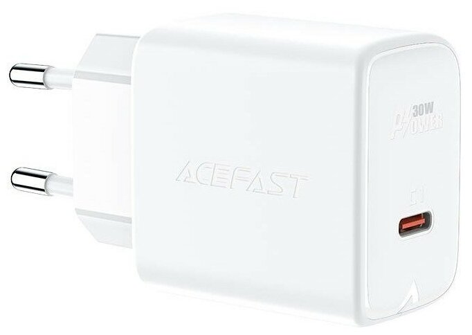 Сетевое зарядное устройство ACEFAST A21 PD30W GAN, USB-C, Белый