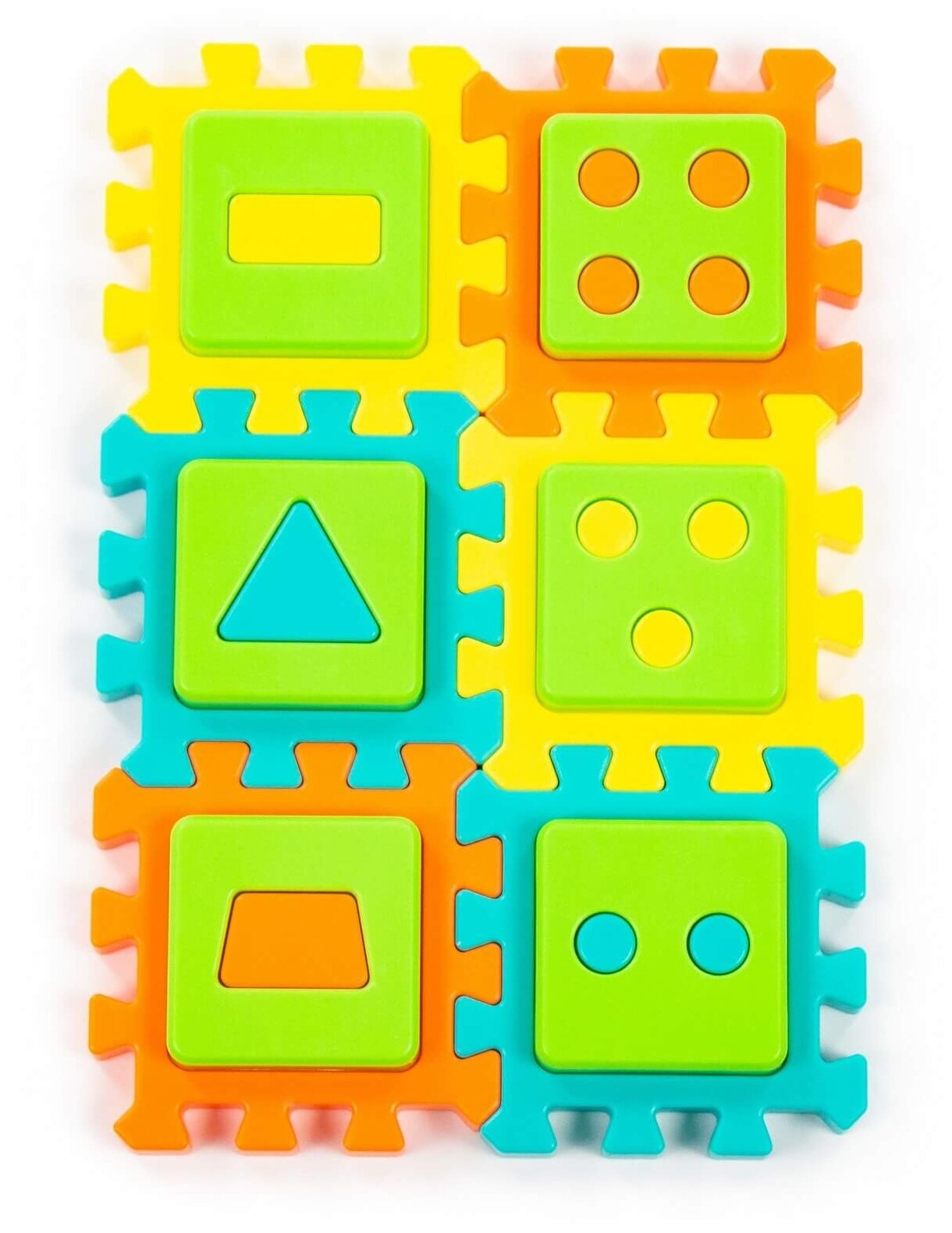 Игрушка развивающая "Пазл" №2 (12 элементов) (в пакете)