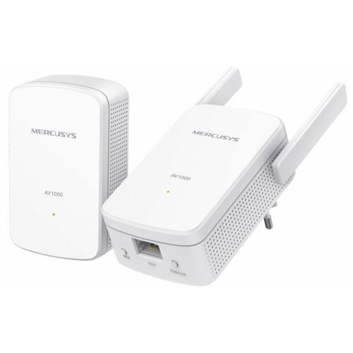 Сетевой адаптер Powerline MERCUSYS MP510 KIT Gigabit Ethernet, белый