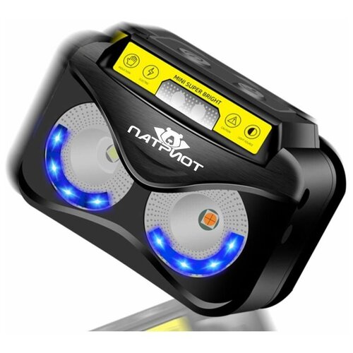 фото Фонарь налобный патриот pt-flg33 (3l, аккум, дат.движ)