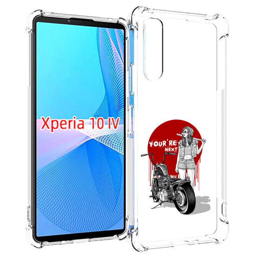 Чехол MyPads девушка с мотоциклом для Sony Xperia 10 IV (10-4) задняя-панель-накладка-бампер чехол mypads девушка с мотоциклом для sony xperia 10 iv 10 4 задняя панель накладка бампер