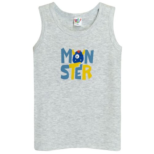 фото Майка let's go 22020, размер 80, цвет св.серый меланж