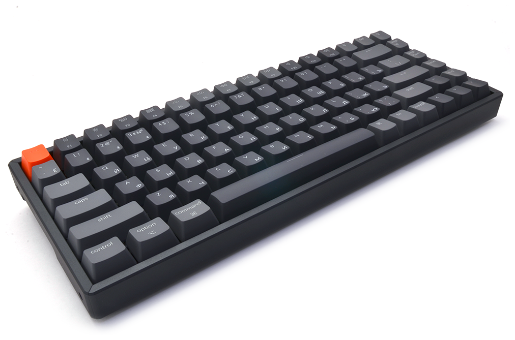 Клавиатура Keychron K2, 84 клавиши RGB подсветка, Hot-Swap, Gateron Blue Switch (K2-C2H) - фото №3