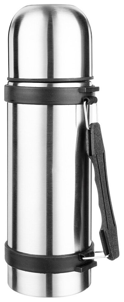 Термос универсальный 500 мл крышка-чашка, винтовая пробка, узкое горло, колба нжс Agness (174786)