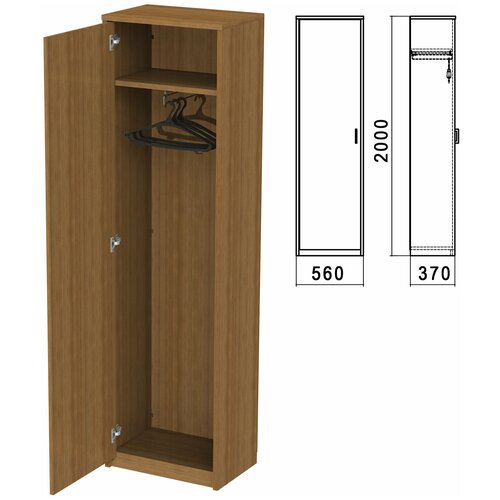 Шкаф для одежды Арго, 560x370x2000 мм, орех (комплект) шт.