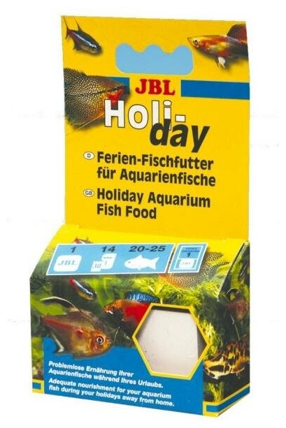 Корм JBL GMBH & CO. KG JBL Holiday для рыб на время отпуска, 33 г. - фотография № 9