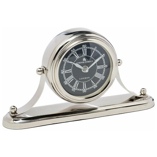 Часы настольные круглые на подставке (хром) Garda Decor 79MAL-5252-14NI