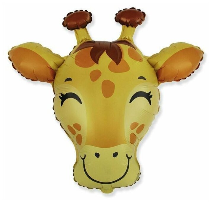 Шар фольгированный 30" "Голова жирафа", фигура