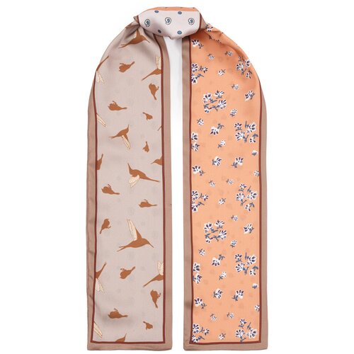 Шарф ELEGANZZA,100х9 см, one size, бежевый шарф eleganzza шерсть 200х70 см бежевый