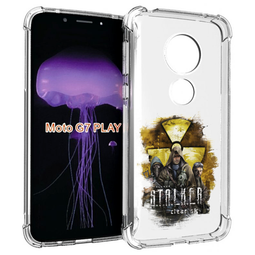 Чехол MyPads Сталкер мужской для Motorola Moto G7 Play задняя-панель-накладка-бампер