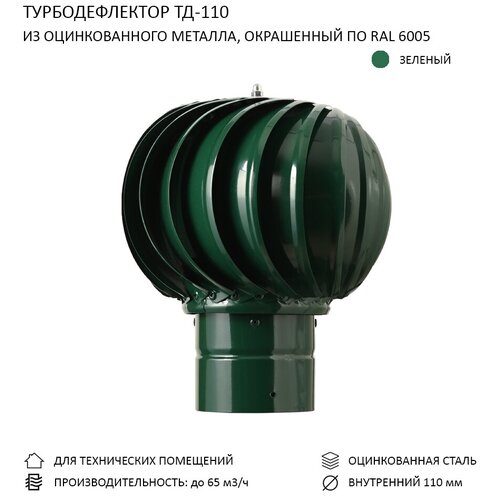 Турбодефлектор TD110, зелёный