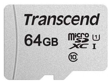 Карта памяти microSD 64 ГБ Transcend Class 10 300S ( TS64GUSD300S )