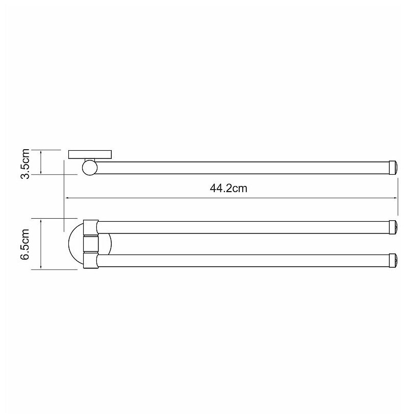 Держатель для полотенец Wasserkraft Rhein K-6231 - фотография № 4