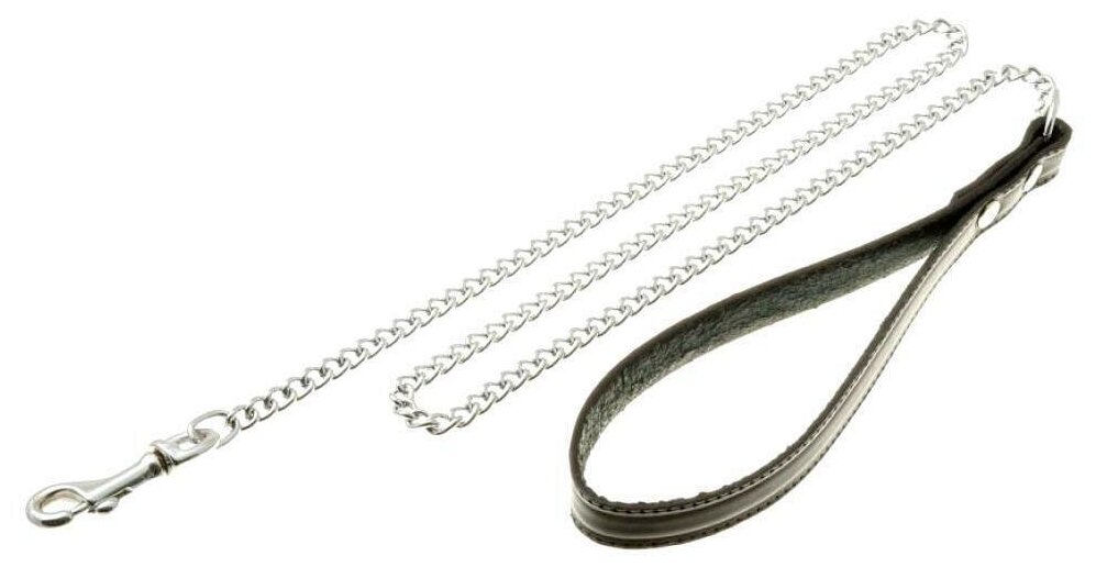Поводок для собак Trixie Chain Leash, черный - фотография № 2