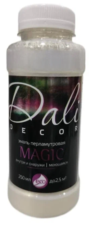 DALI-DECOR Эмаль акриловая перламутровая Magic жемчуг, флакон 0,25 л