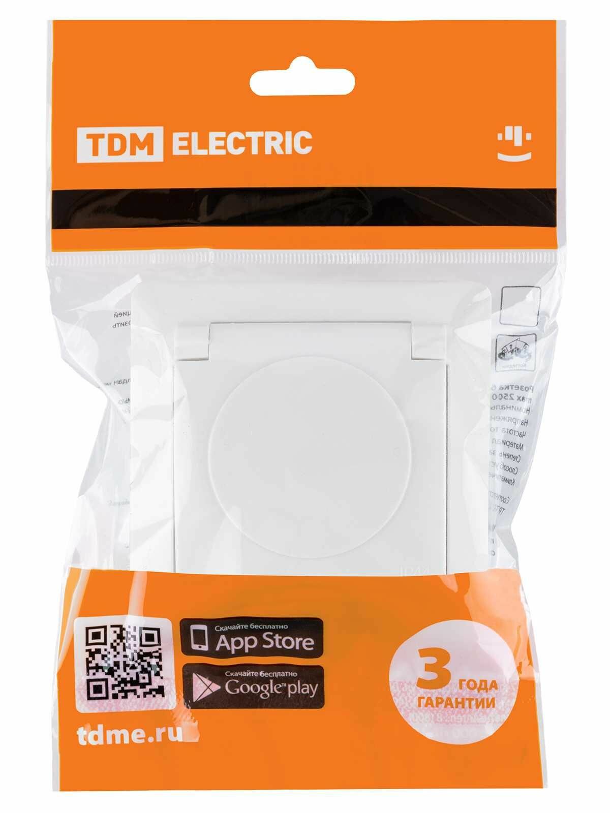 Розетка 2P+PE TDM Electric - фото №6