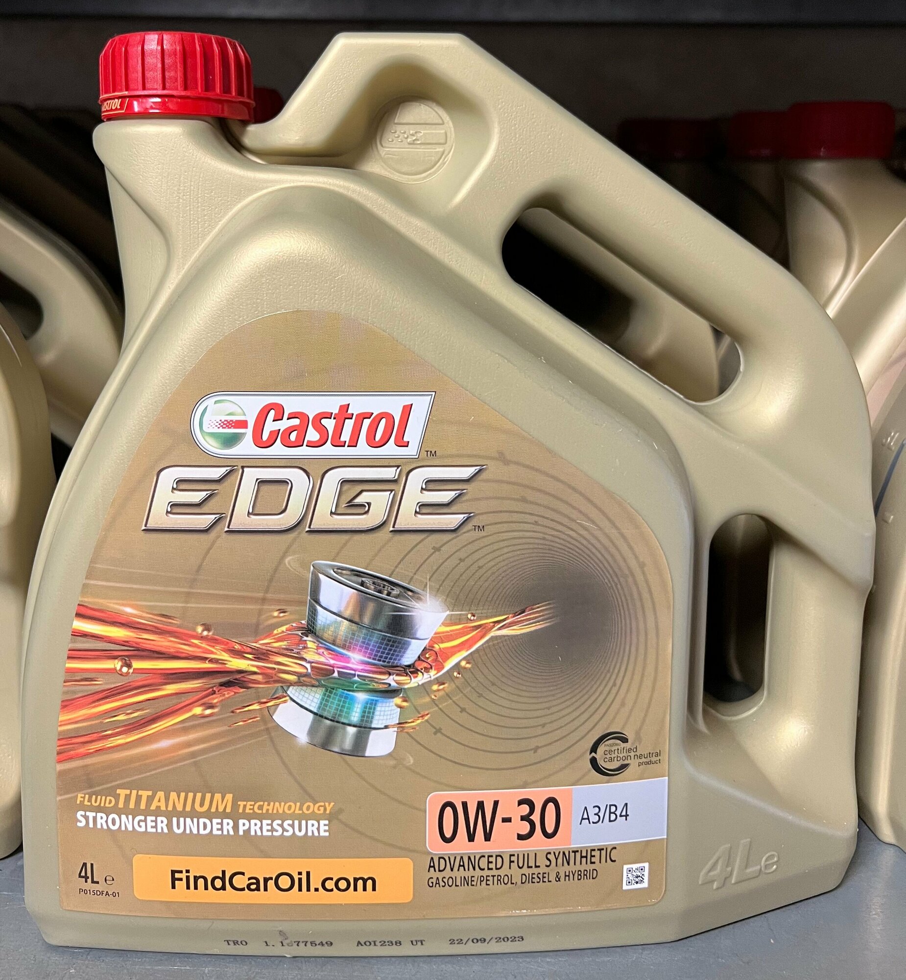 Синтетическое моторное масло Castrol Edge 0W-30 A3/B4, 4 л, 1 шт.