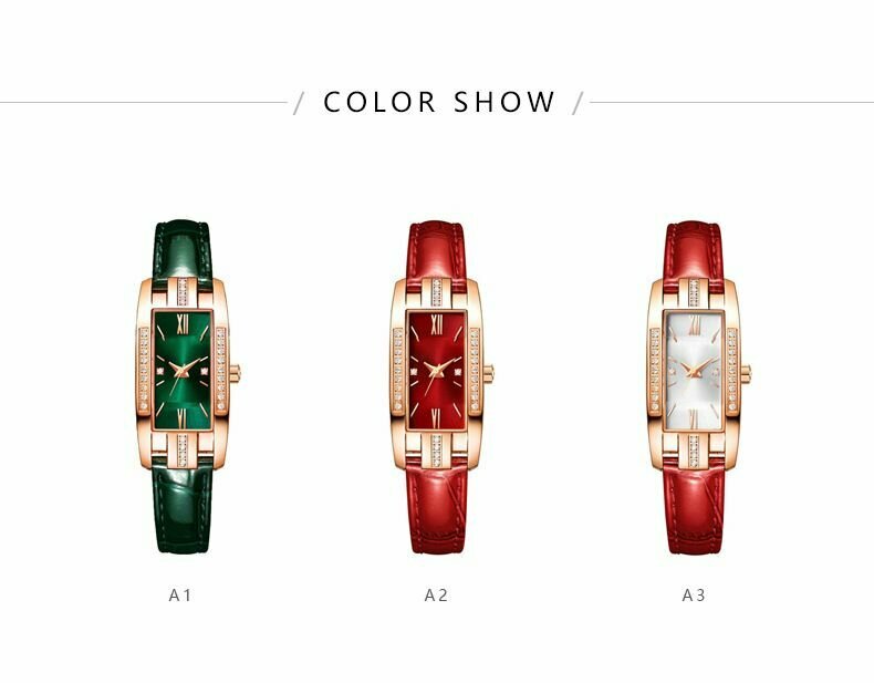 фото Часы наручные женские Модель Y120 Бренд DLED Accessories Цвет Красный с белым корпусом