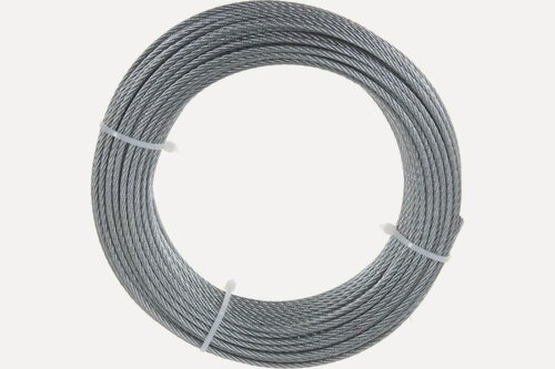 Изображение товара Трос нержавеющий 3,0мм - 35м полужесткий 7х7 А2 мин. разр. нагрузка 517кгс DIN 3055