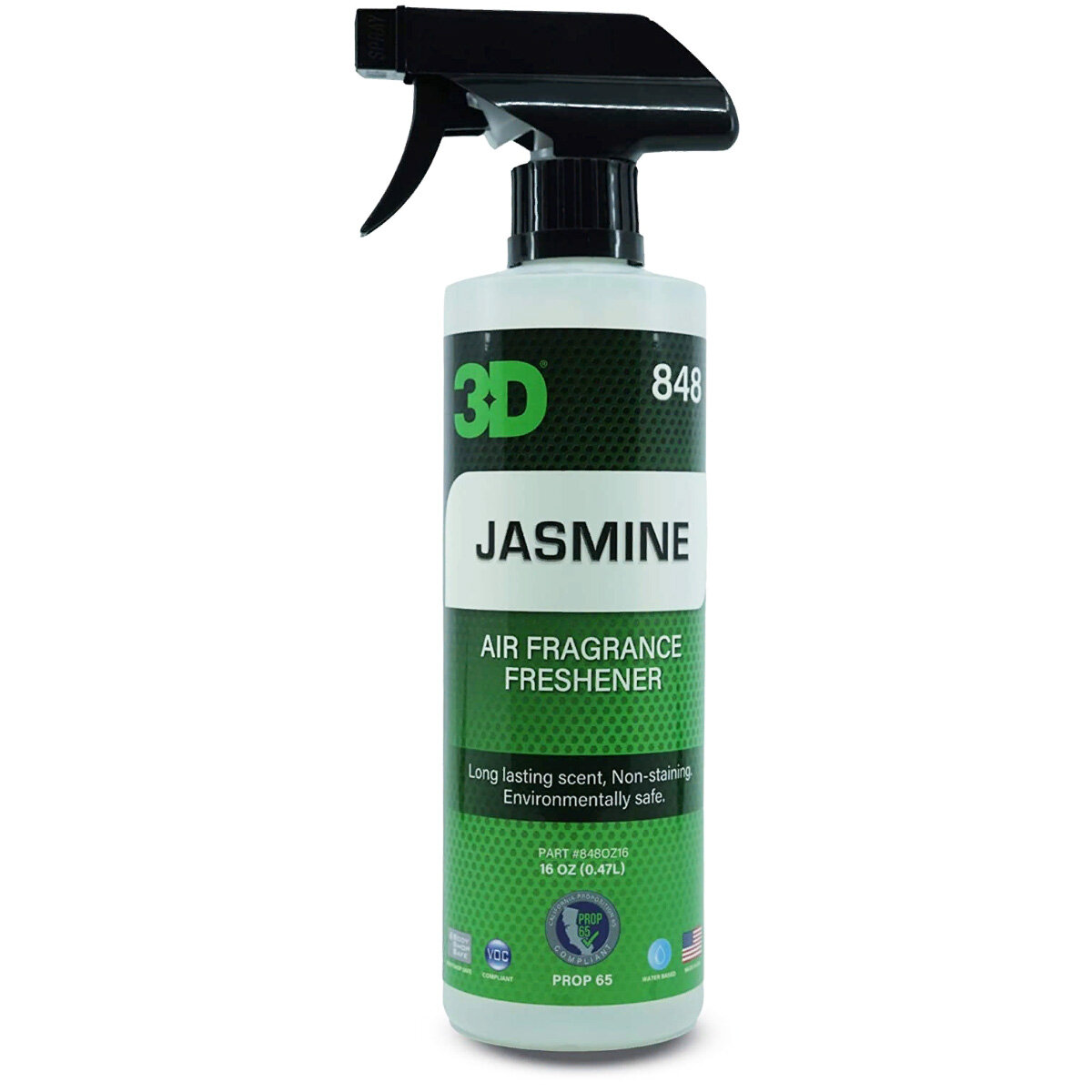 Освежитель воздуха для салона автомобиля 848 JASMINE жасмин 3D (спрей 473мл)