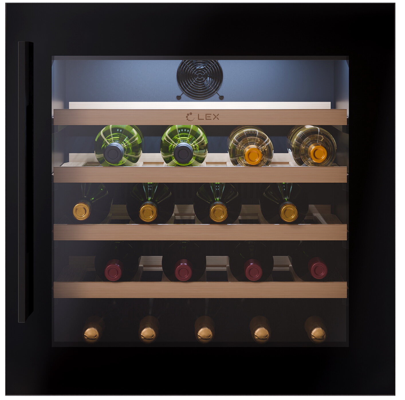 Встраиваемый винный шкаф LEX LWD6036BL