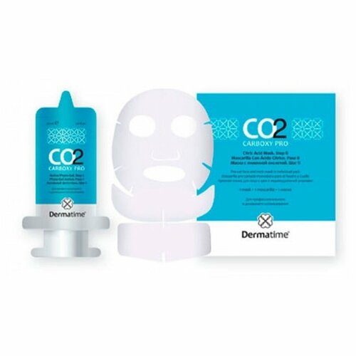 Dermatime Карбокситерапия для лица тканевая маска 1 процедура 1254₽