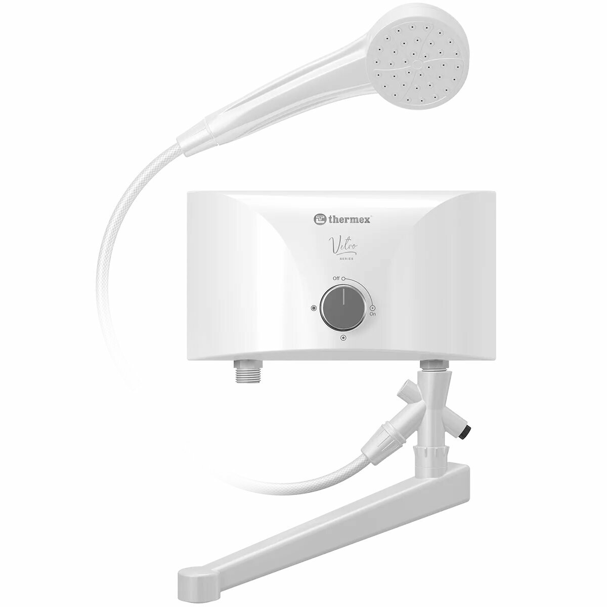 Водонагреватель проточный THERMEX Vetro 5500 combi (ЭдЭБ04861)