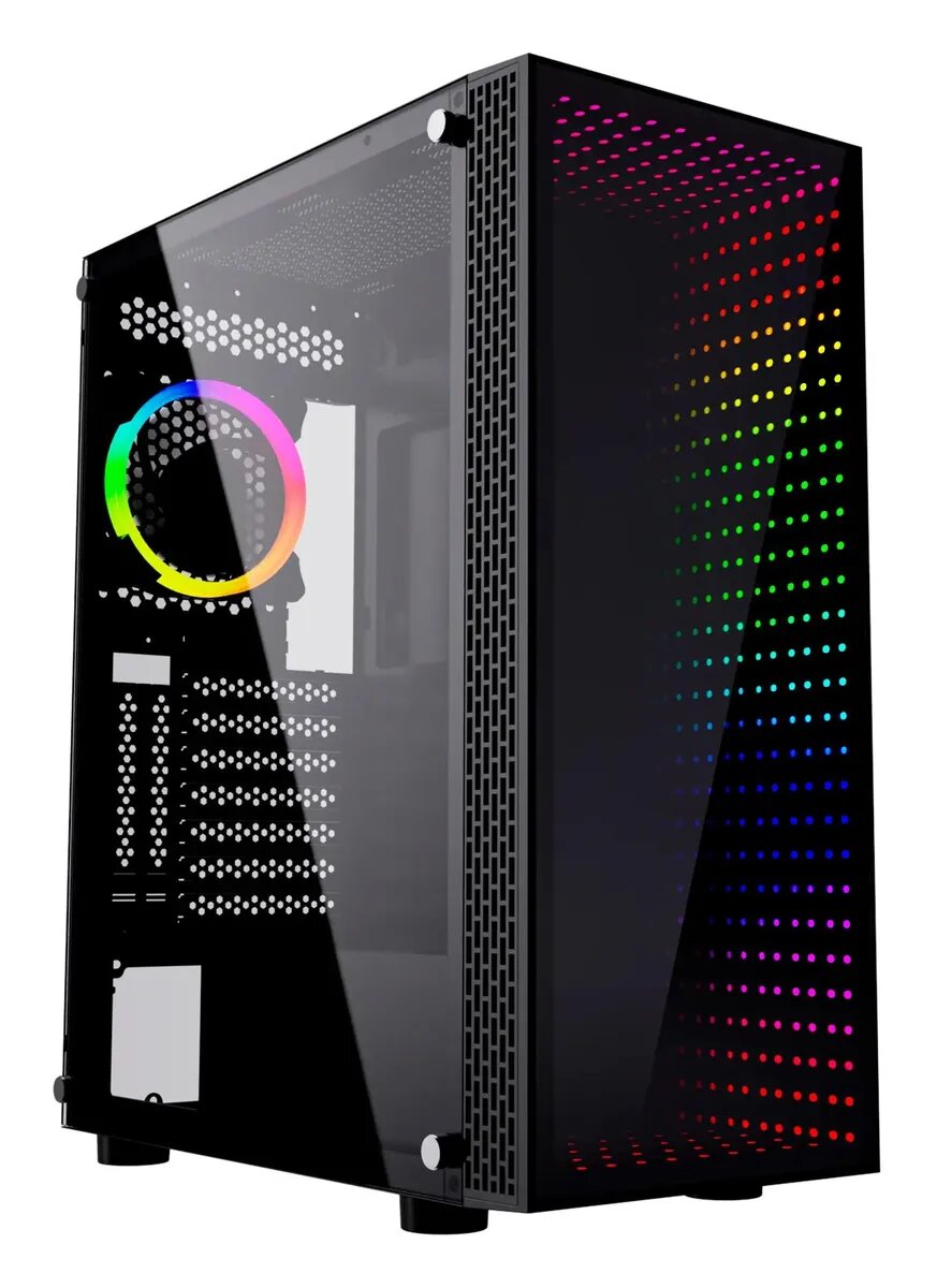 Корпус ATX GMNG GG-CC120, Midi-Tower, без БП, черный