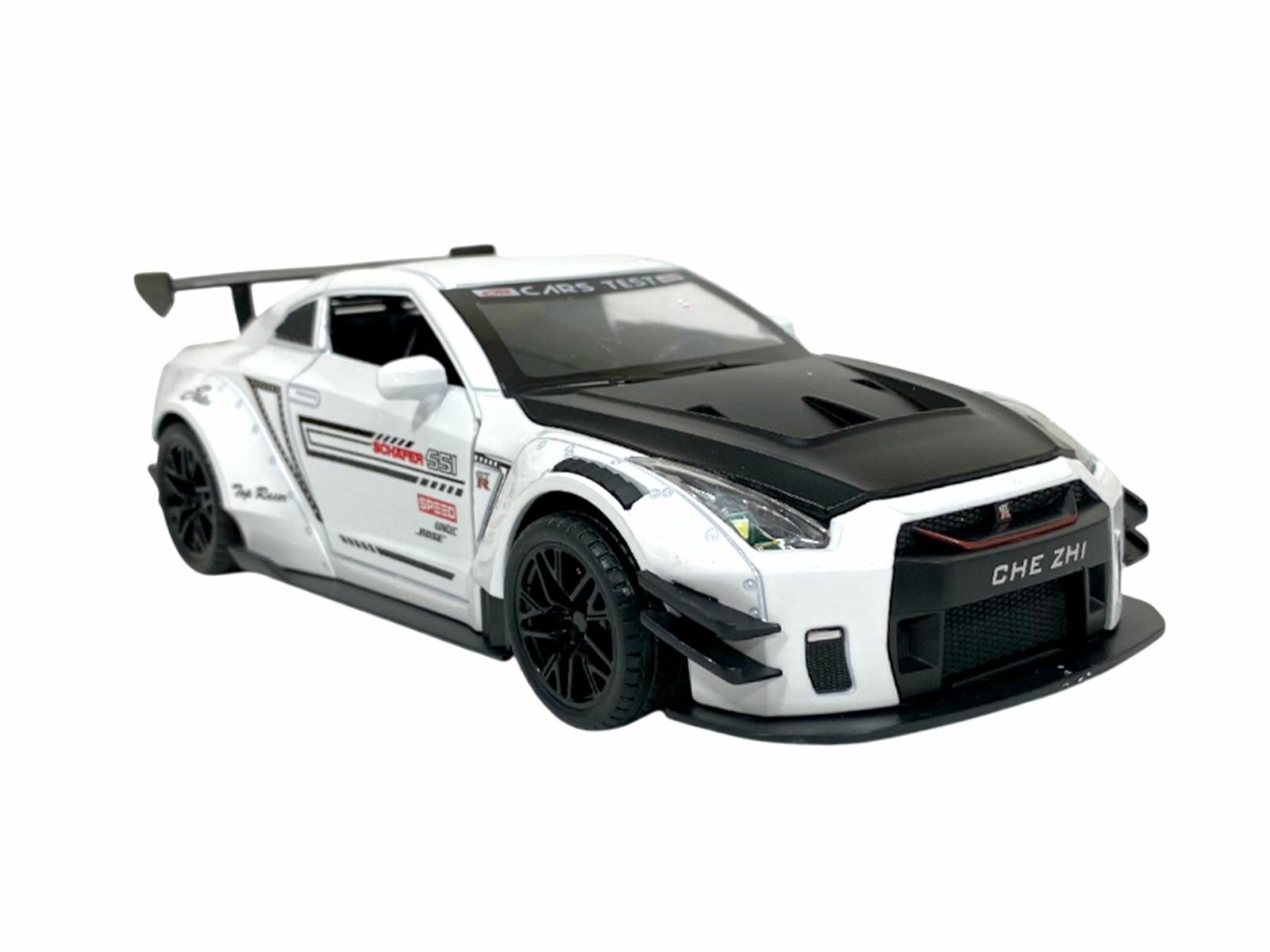 Машина металлическая спортивная CHE ZHI 1:24 GTR CZ128/белая 6+