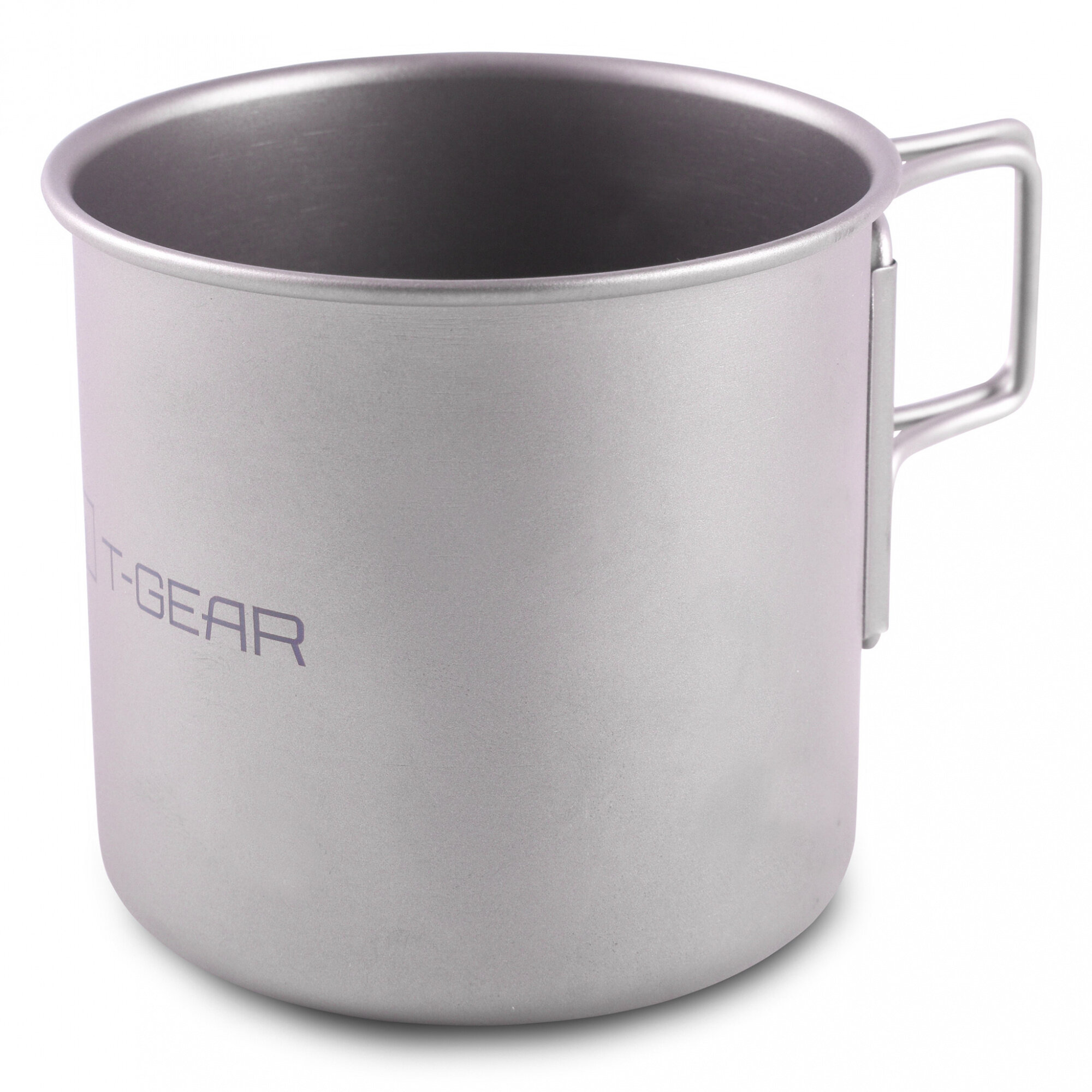Кружка T-Gear "Titanium Mug 350", складные ручки, титановая, для походов, путешествий, 350 мл
