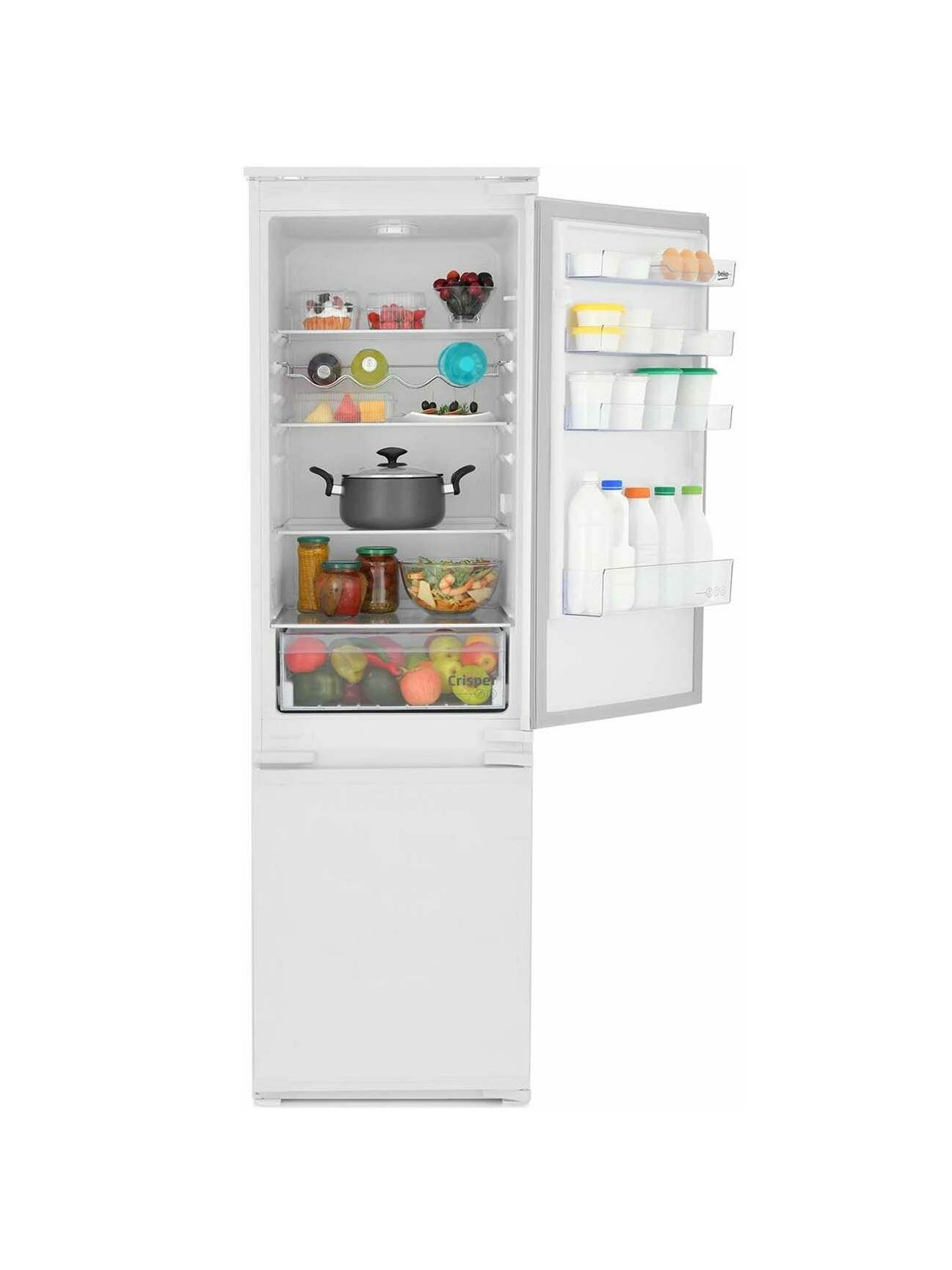 Встраиваемый холодильник комби Beko BCHA 2752 S белый