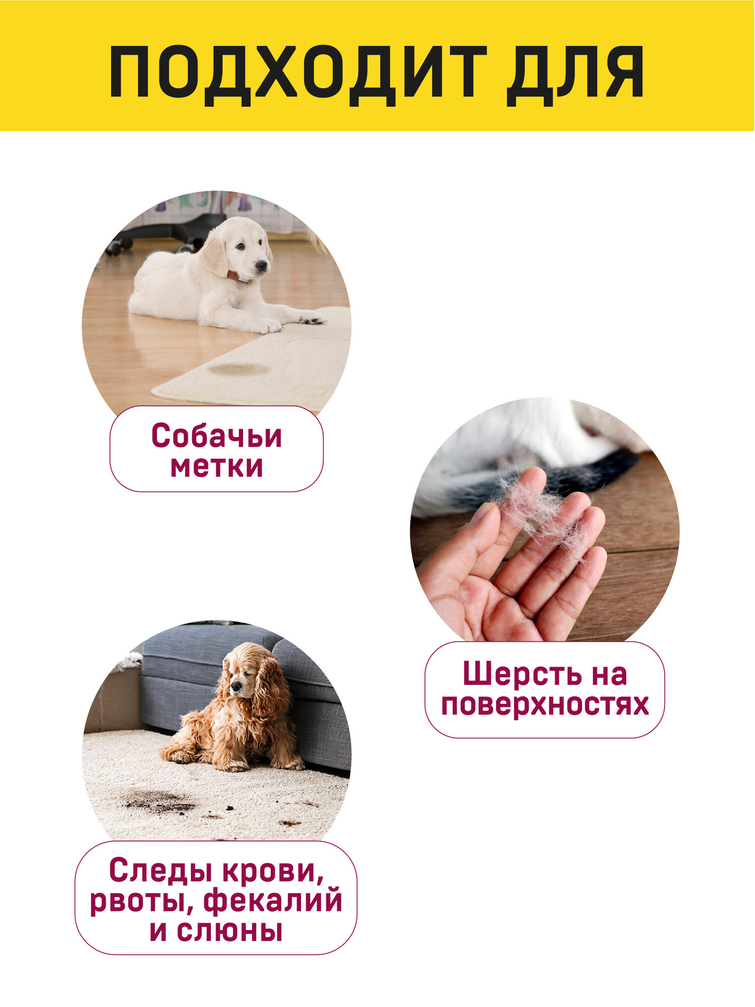 Очиститель с нейтрализатором запаха Wellroom против меток собак, 500 мл, цитрус — фото 1