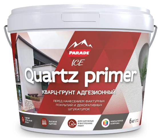 Параде кварц-грунт универсальный белый (6кг)
