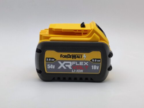 Изображение товара Аккумулятор для DeWalt 18/54V 9Ah FlexVolt Li-Ion, Sigma-battery SBDWTFlex-9, аккумуляторная батарея DeWalt
