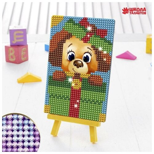 Алмазная мозаика для детей С частичным заполнением Животный мир От 3 лет 10х15 см 674₽