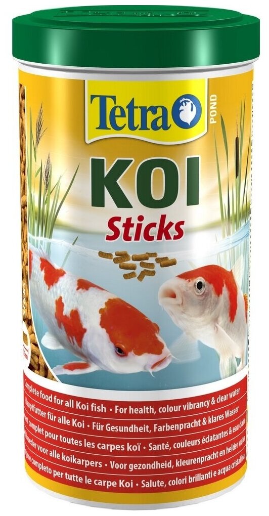 TETRA POND KOI STICKS корм гранулы для прудовых рыб (1 л) - фотография № 3