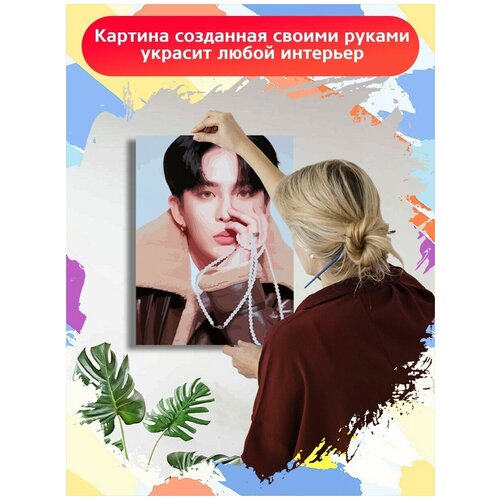 Картина по номерам Музыка Ateez - 7154 В 30x40 картина по номерам музыка ateez 7155 в 30x40